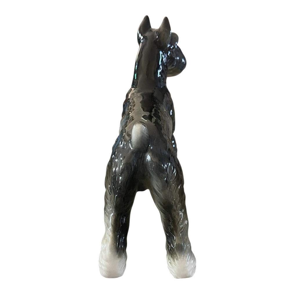 Schnauzer by Shafford Dog Statue Figure 8" Japan Fine Porcelain - Picture 5 of 8